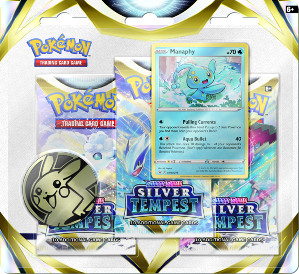 Silver Tempest 3-Pack Blister - Manaphy